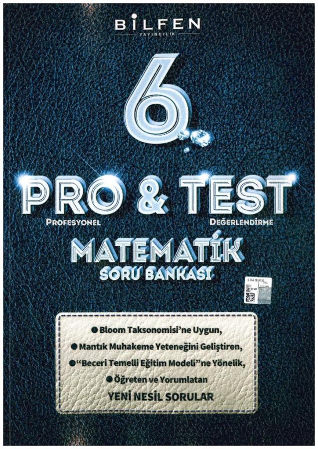 BİLFEN 6. SINIF PRO TEST MATEMATİK SORU BANKASI 2022